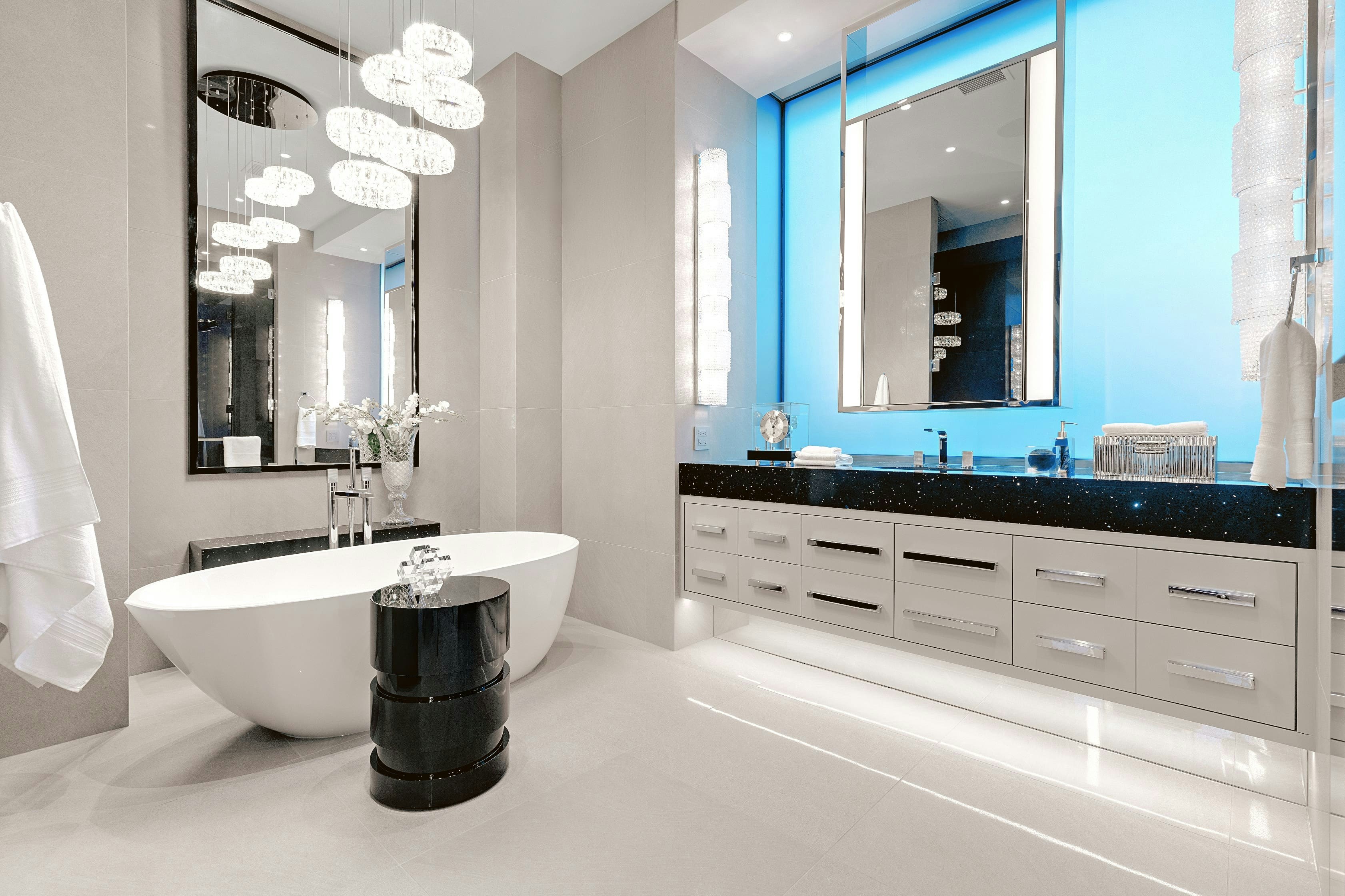 Bathroom sparkle clean